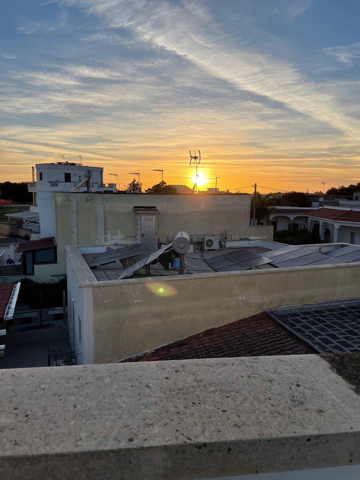 Tramonto dalla terrazza solarium